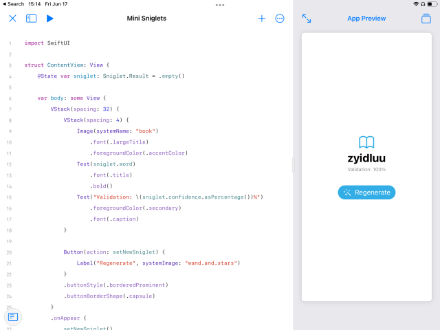 Using Core ML in a Swift Playgrounds app